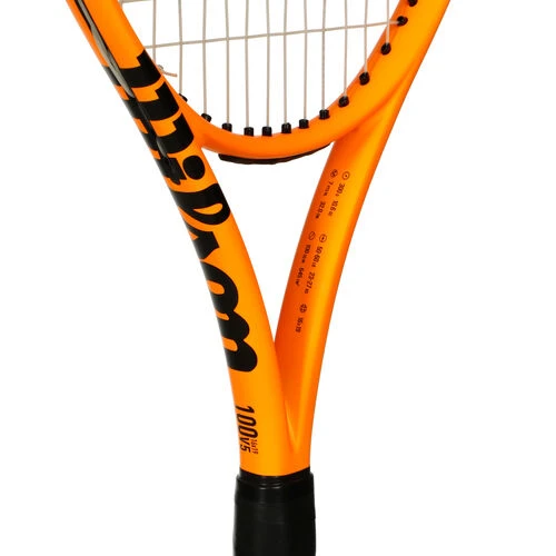 Wilson Burn 100 V5 Bright Neon Orange Tour Racket 5 Wilson Burn 100 V5 Bright Neon Orange Tour Racket - Image 5